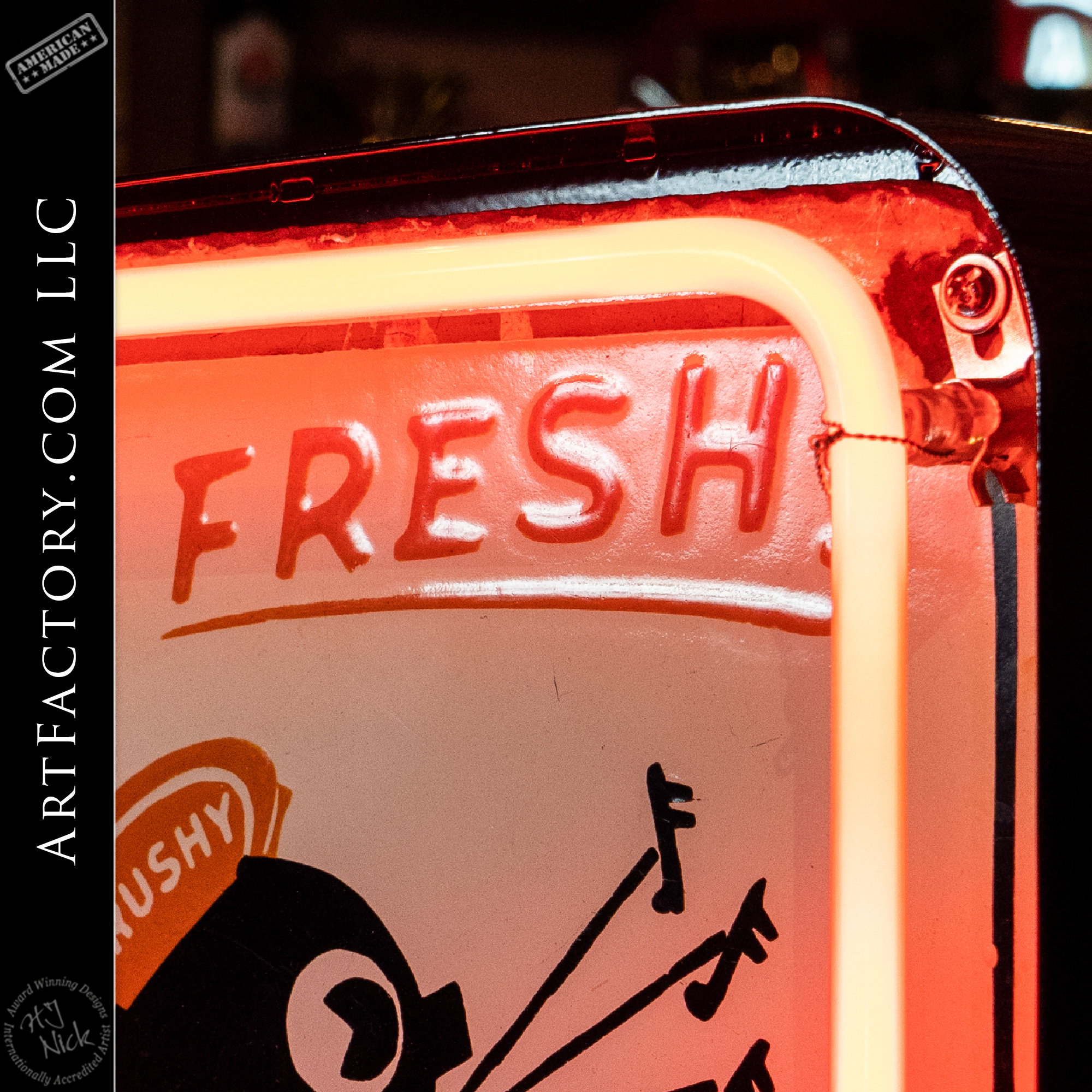 Vintage Orange Crush Neon Sign