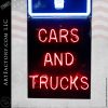 vintage chevy neon sign cars trucks