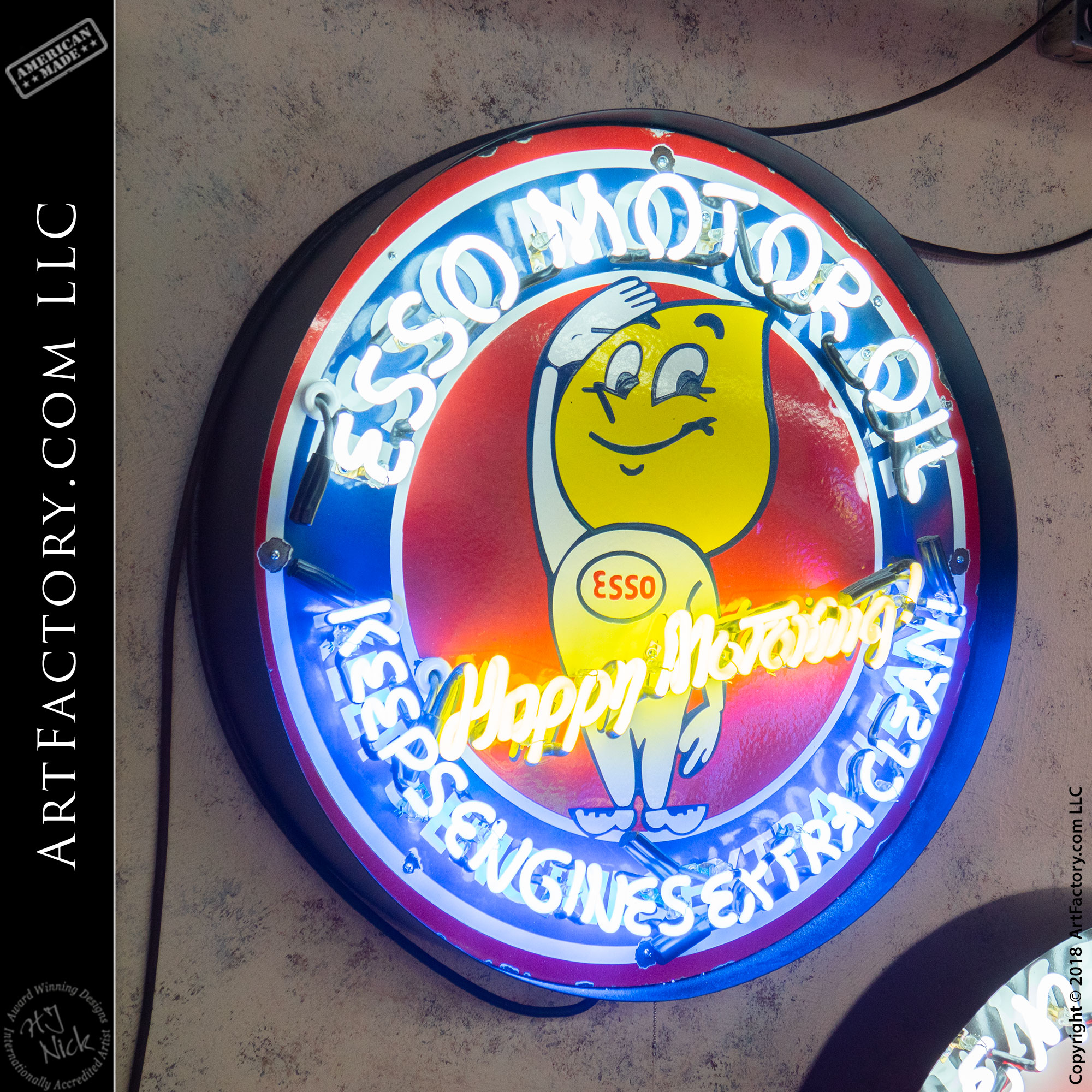 Vintage Neon Esso Sign