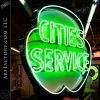 vintage city service neon sign