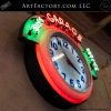 Vintage Garage Neon Clock