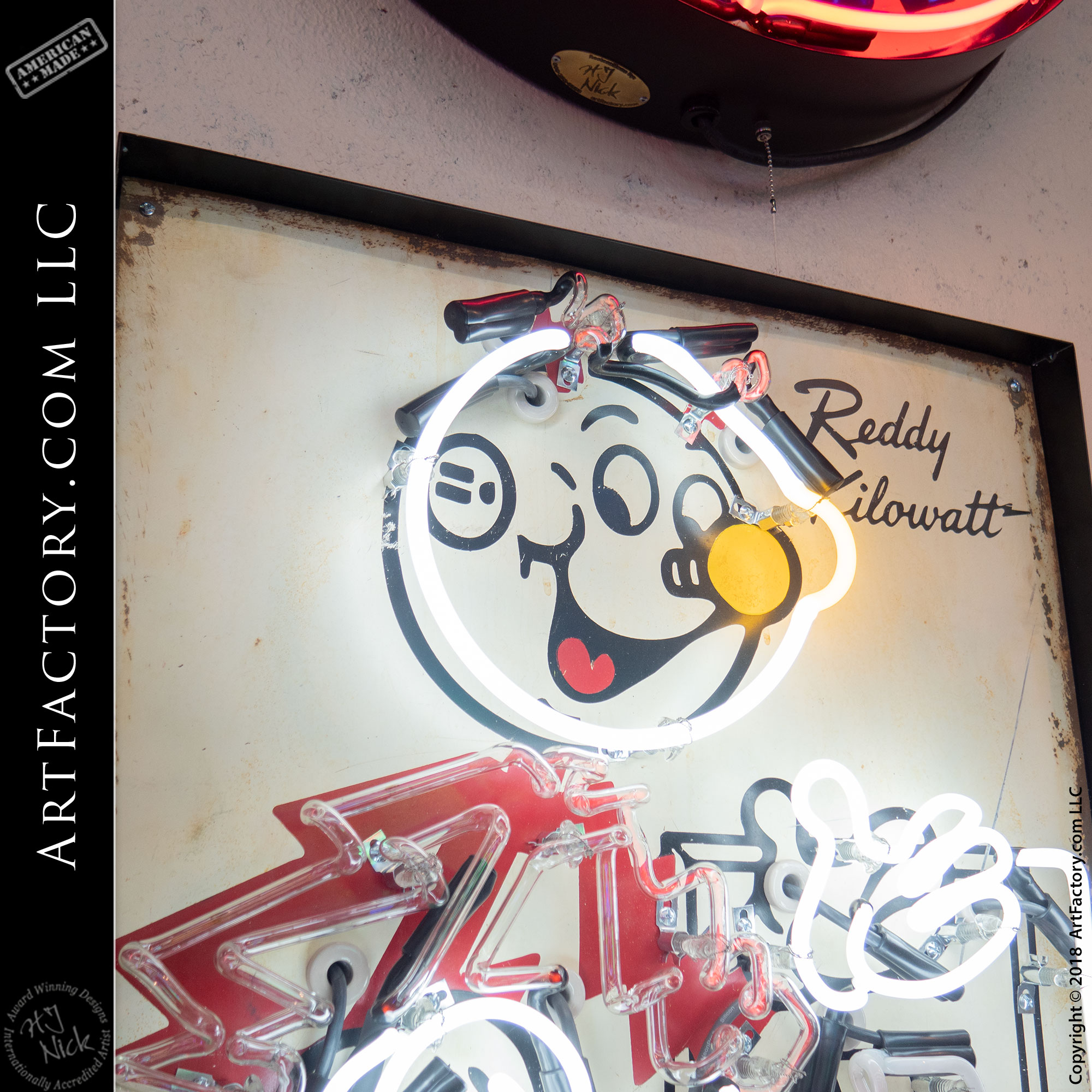Reddy Kilowatt Neon Vintage Historic Sign