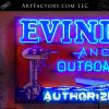 Vintage Neon Evinrude Sign