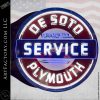 Vintage Neon De Soto Plymouth Sign