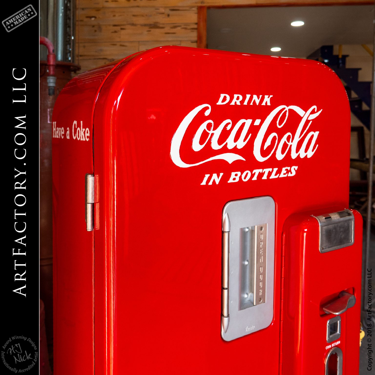 Restored Vendo 39 Coke Machine: Vintage Collectible Soda Vendor