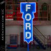 Vintage Neon Ford Dealership Sign