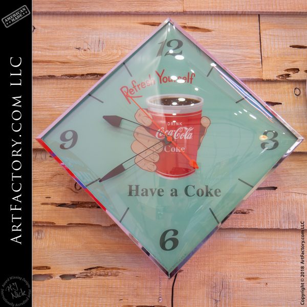 New Vintage Drink Coke Clock