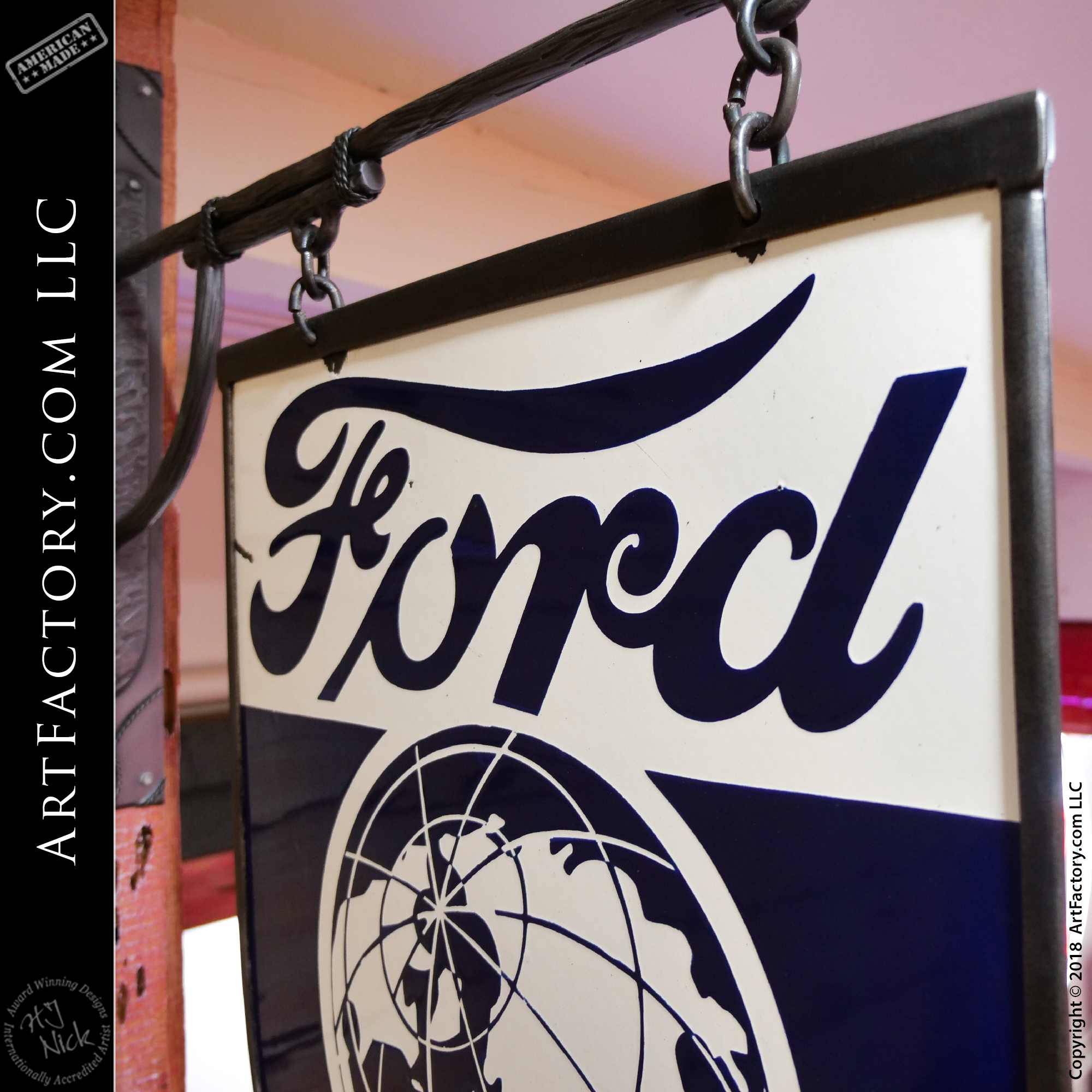 Vintage Ford Agence Service Sign