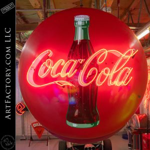 New Round Coke Neon Vintage Road Sign