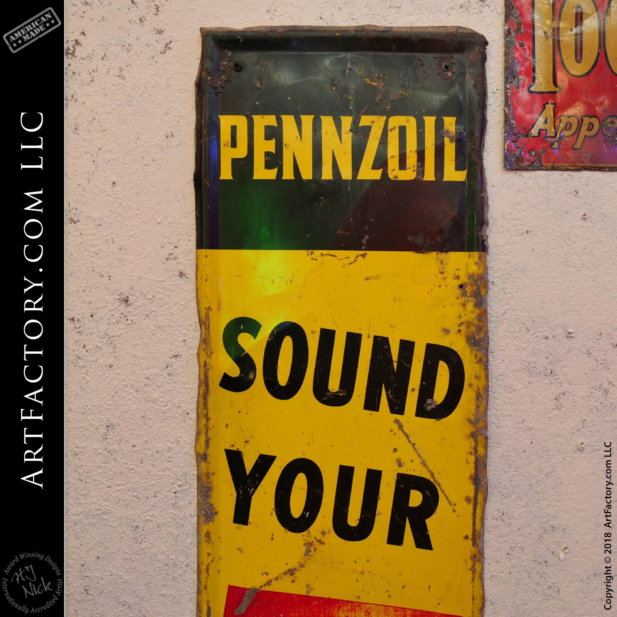 Vintage Pennzoil Sound Your Z Sign
