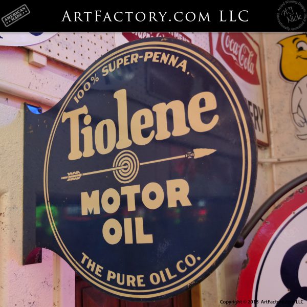 Tiolene Motor Oil Sign