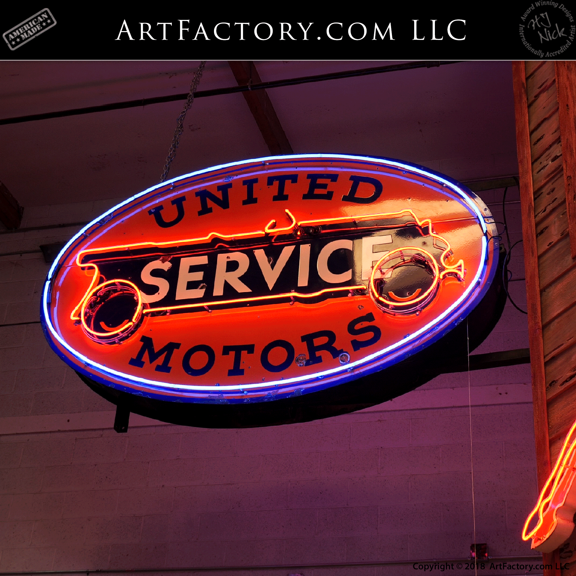 Vintage United Neon Sign