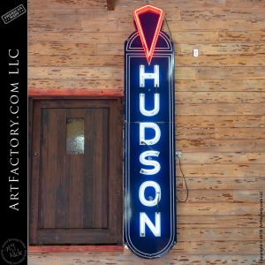 New Vintage Neon Hudson Mancave Sign