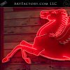 New Mobile Red Pegasus Neon Sign