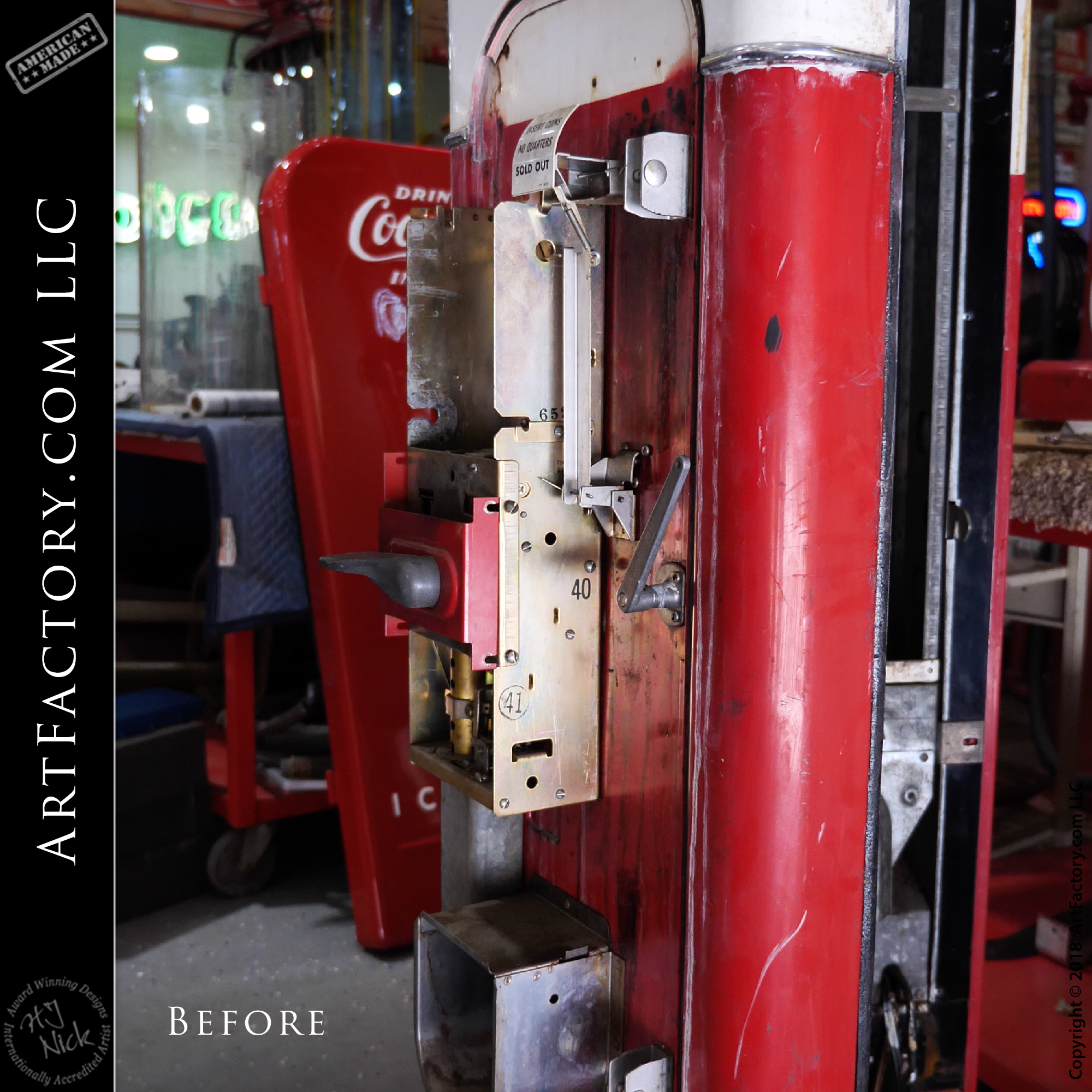 Restored Vendo Coke Machine