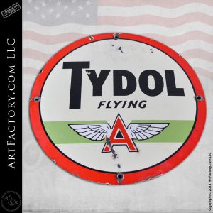 Vintage Tydol Flying A Sign