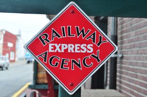 Railway Express Agency Sign photo from Wikipedia
