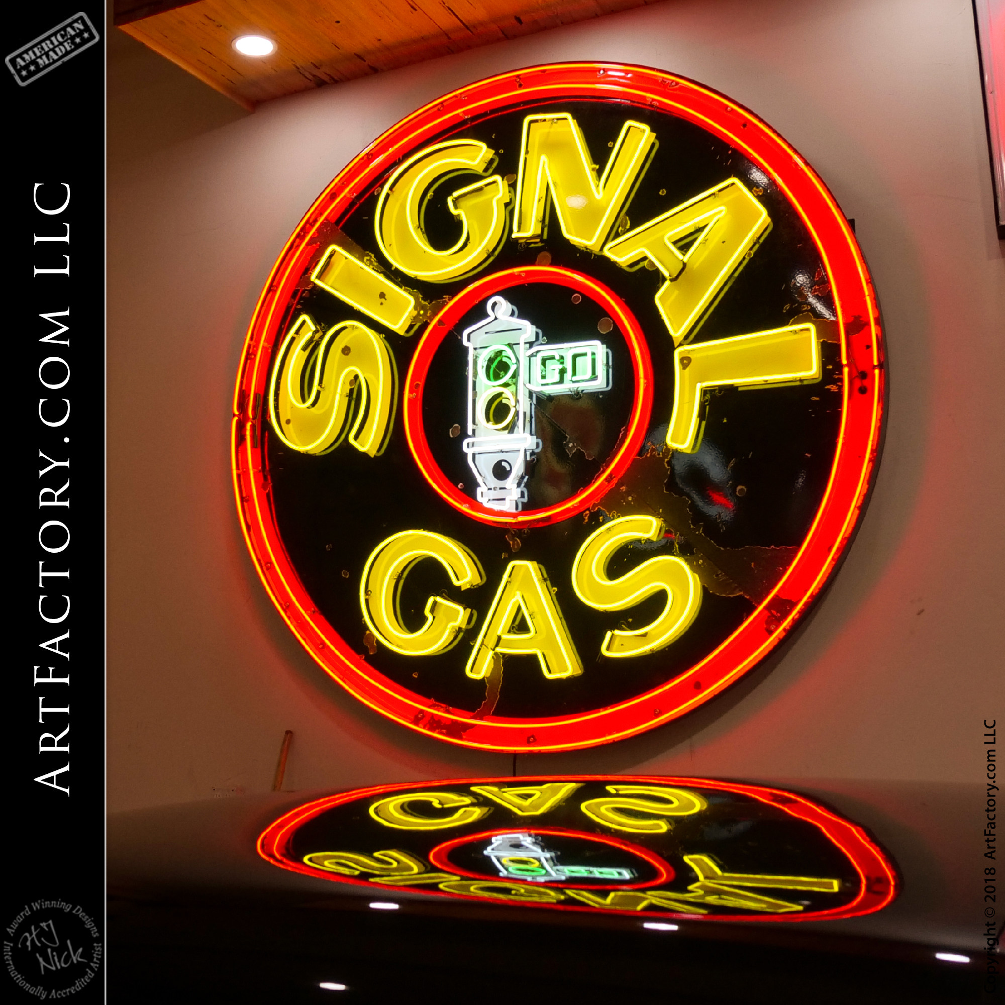 Signal Gas Neon Sign