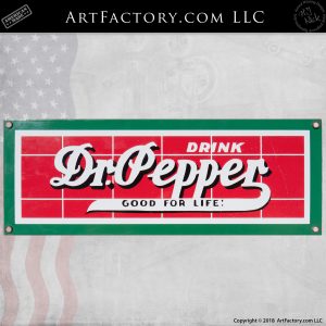Small Dr Pepper Soda Sign