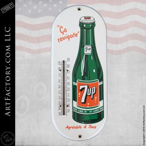 Canadian 7 Up thermometer sign