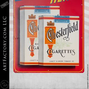 Vintage Chesterfield Cigarettes Sign
