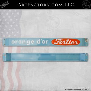 Vintage Orange Fortier Sign