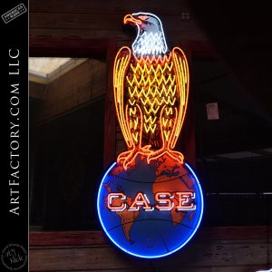 Vintage Case Eagle Neon Sign