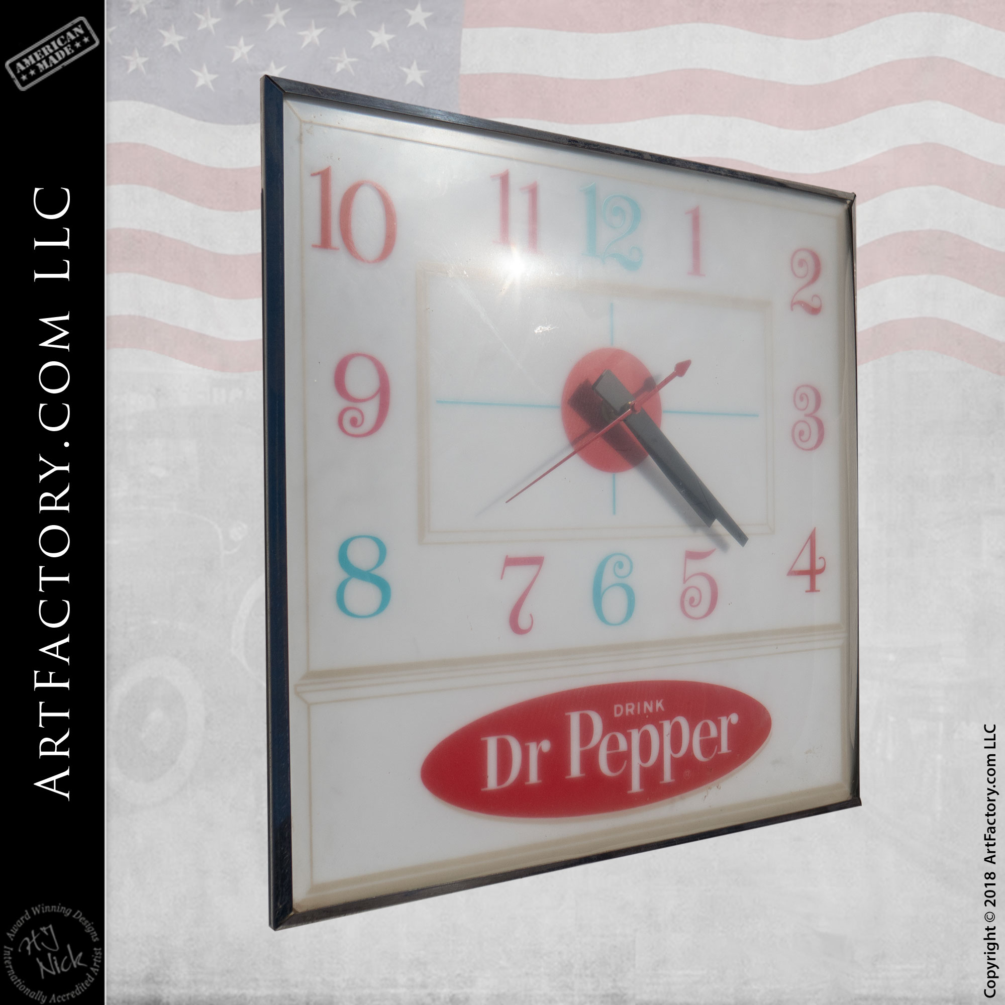Vintage Dr. Pepper Clock