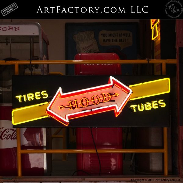 Vintage Neon Hood Tires Tubes Sign