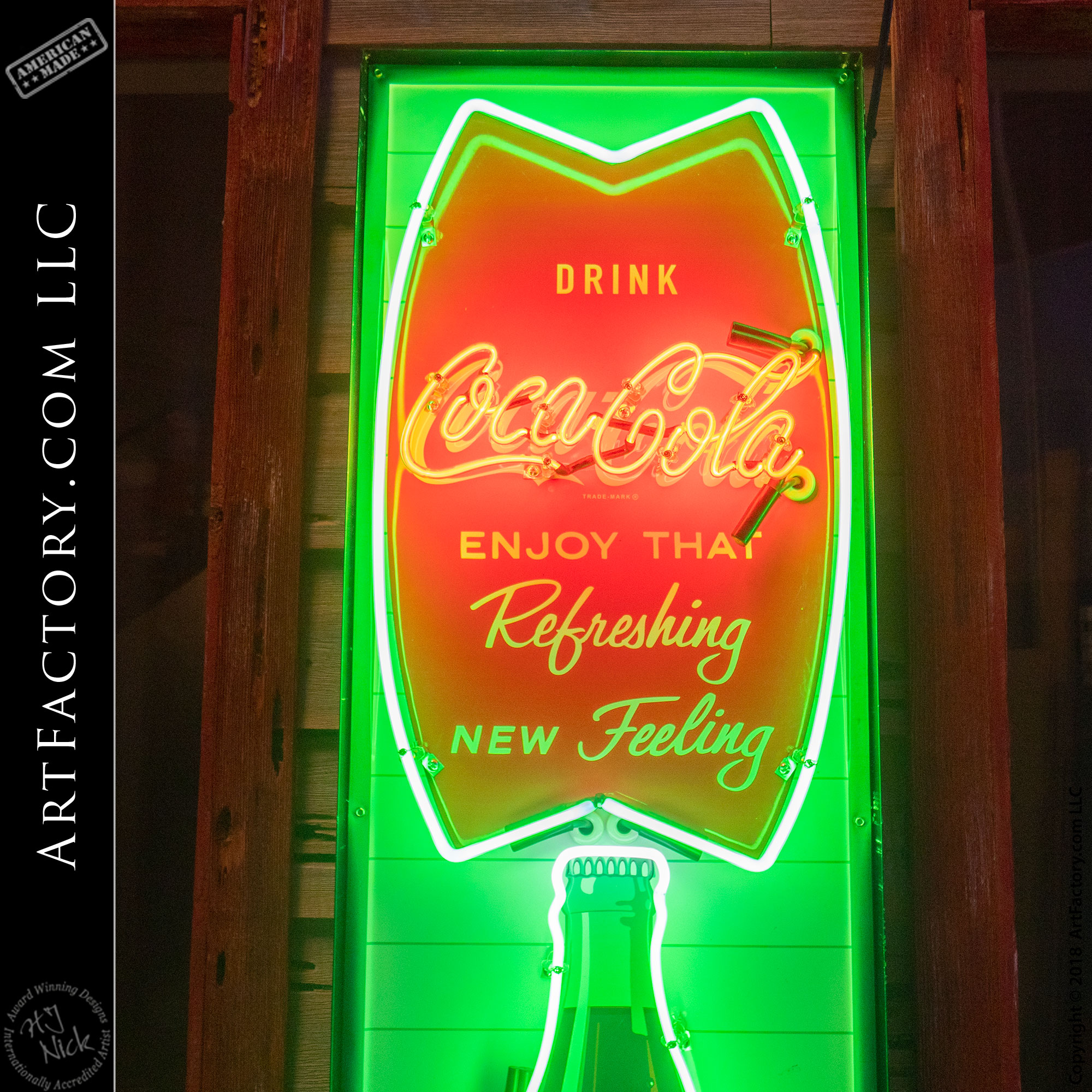 New Vintage Drink Refreshing Coke Neon Sign