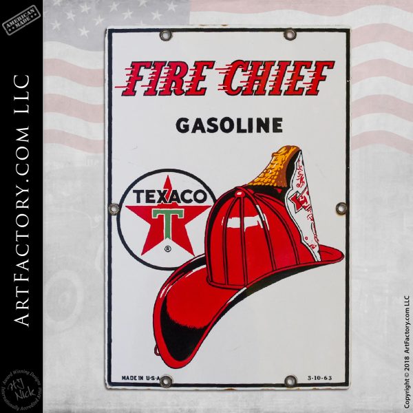 Texaco Fire Chief Belly Plate