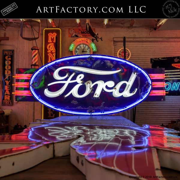 Ford Neon Sign With Wings