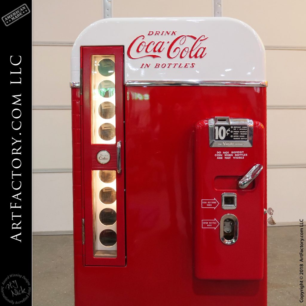 Vintage Coca-Cola Machine: Original Restored Vendo Model 81A