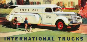 Advertisement for the 1940 International Tanker Truck