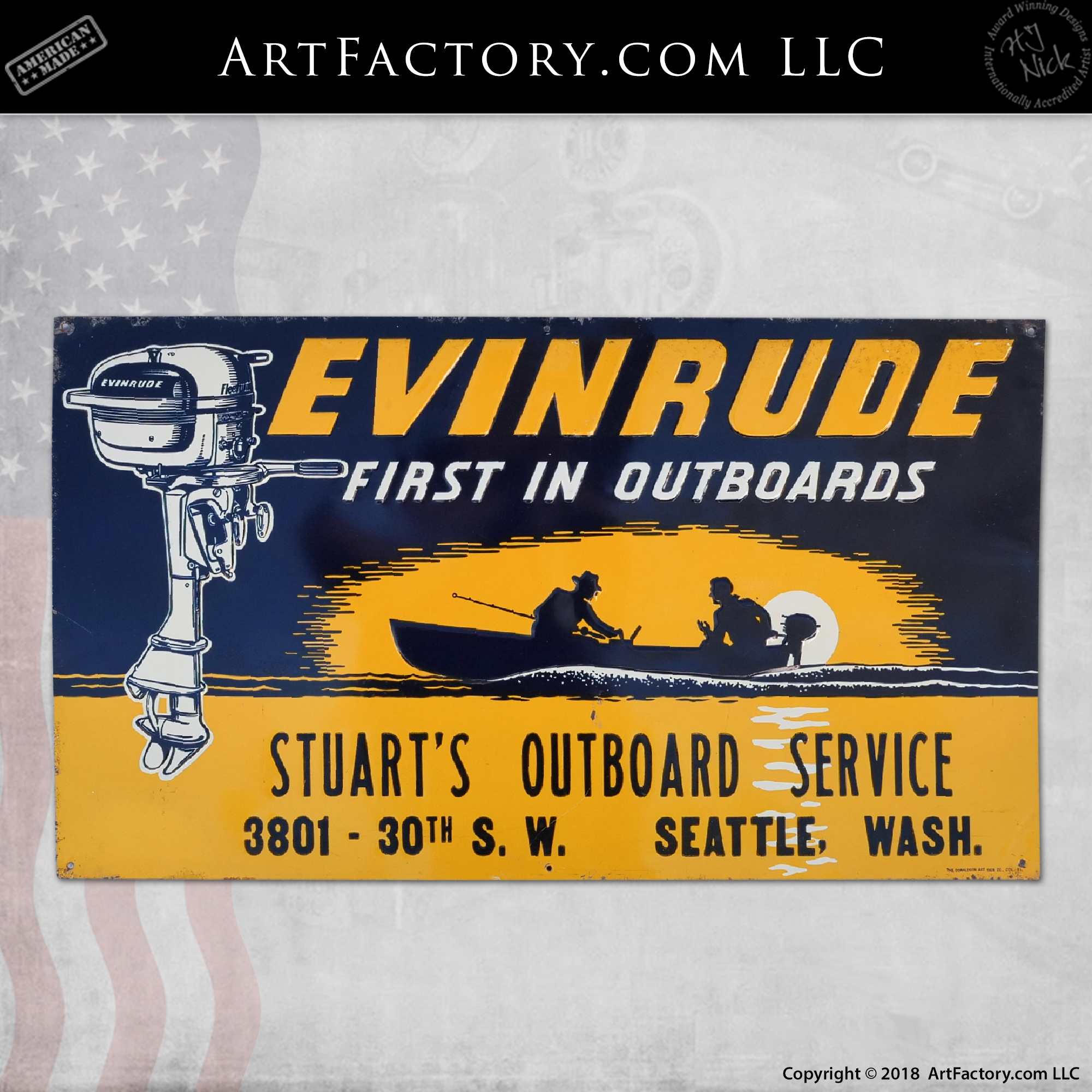 Evinrude Outboards Sign