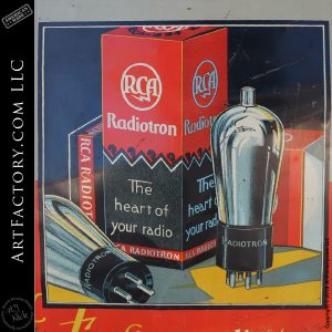 Vintage RCA Radiotrons Sign