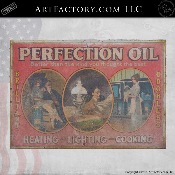 Vintage Perfection Oil Sign