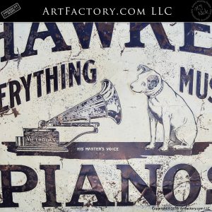RCA Victor Hawkens Piano Sign