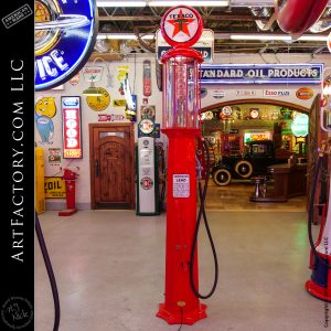 Insegna In Metallo Vintage Texaco Gas Station - Cartello Pompa Di Benzina 3D Per Garage, Bar O Collezione