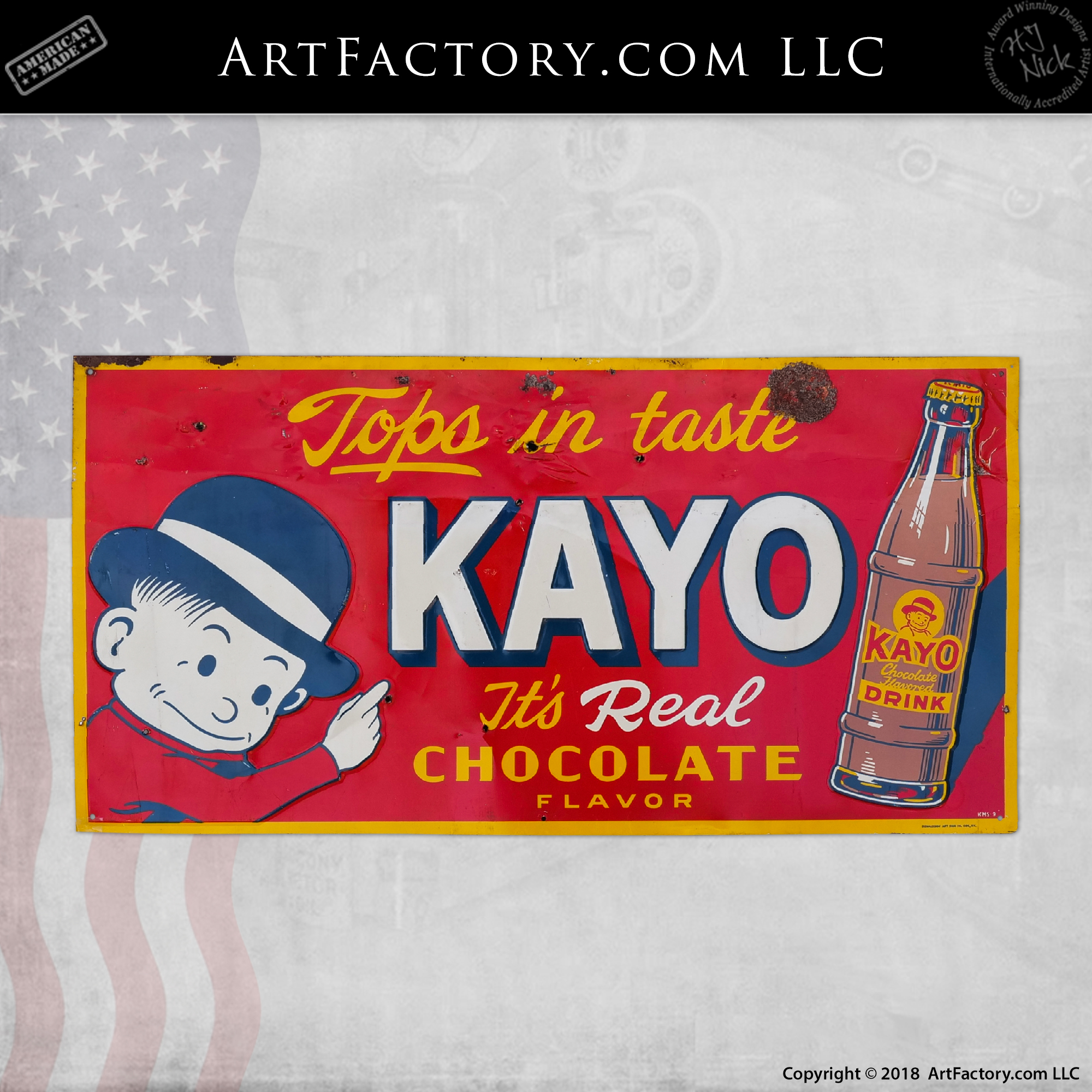 Kayo Chocolate Drink Sign