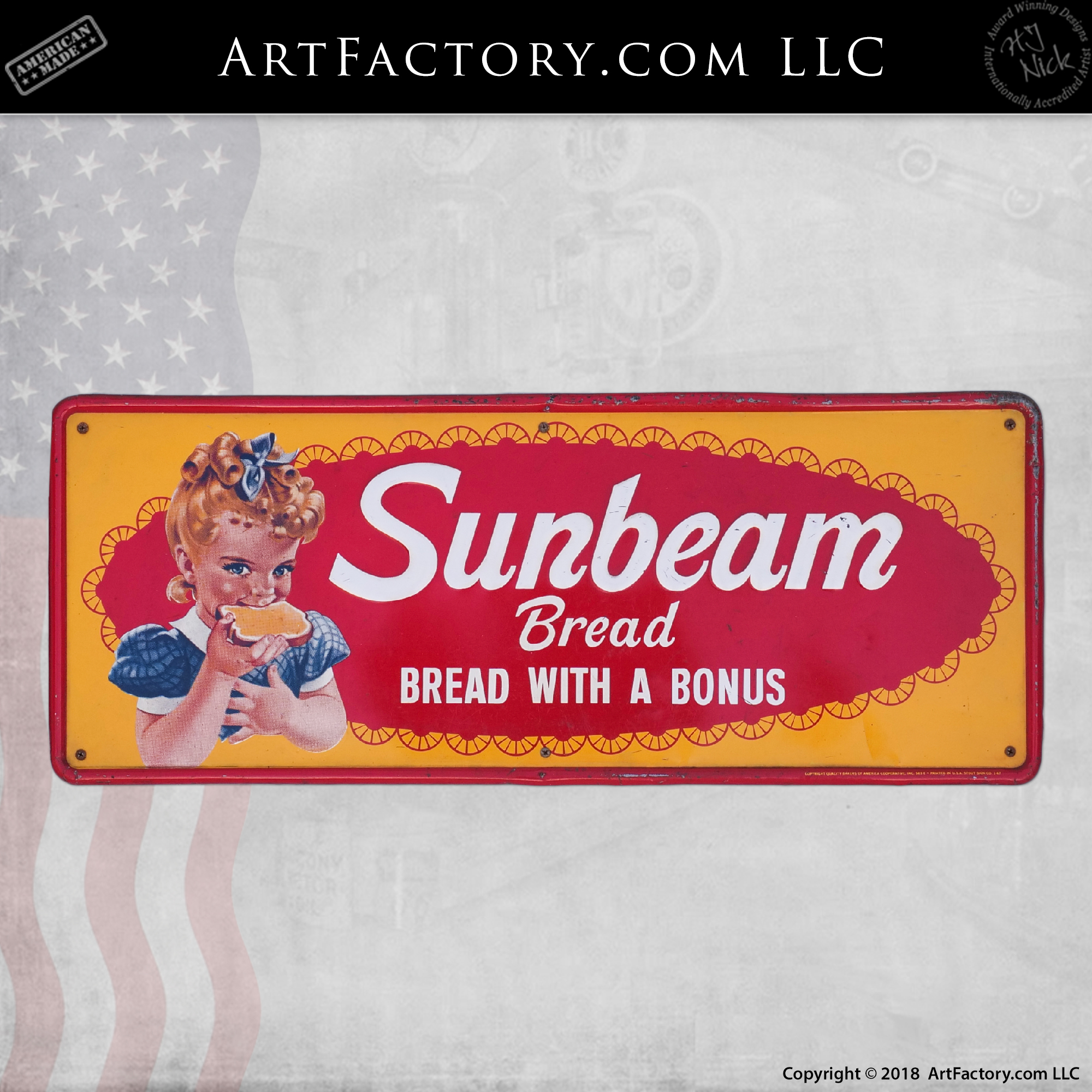 Sunbeam Bread Sign