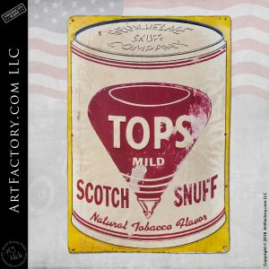 Tops Scotch Snuff Sign