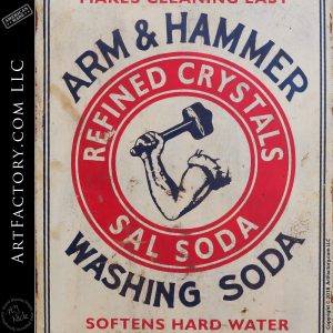Vintage Arm and Hammer Sign