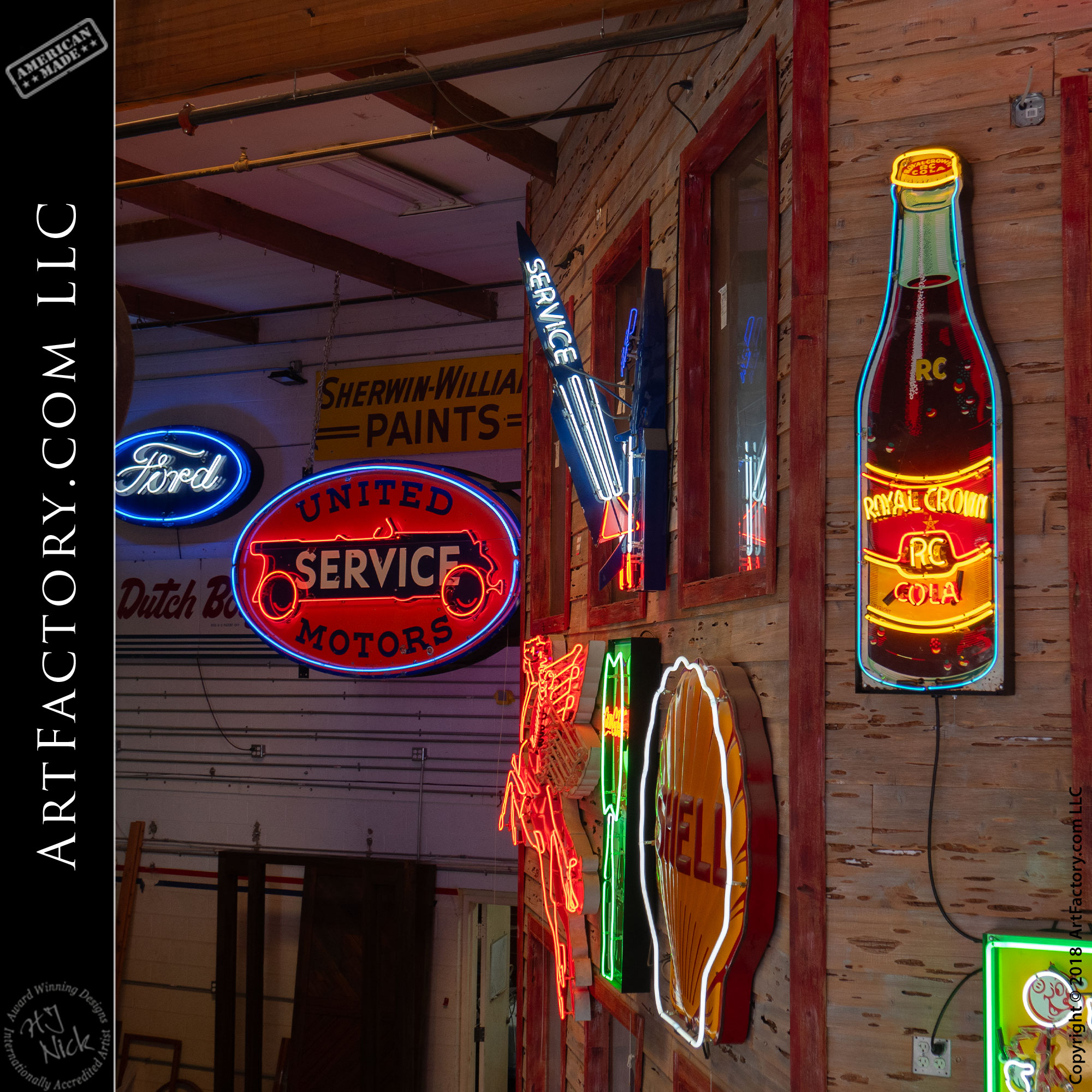 New Vintage RC Cola Soda Neon Sign
