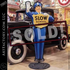 Coca-Cola crossing guard sign front