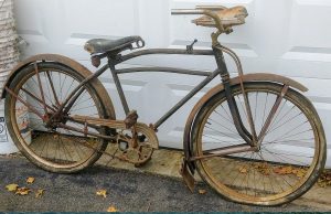 H.J. Nicks old bike before restoration