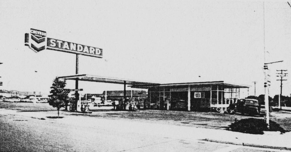 stanard oil Vintage Standard Oil Combine with Chevron Gas Station