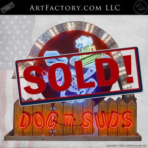 Dog N Suds Vintage Neon Sign Advertisement