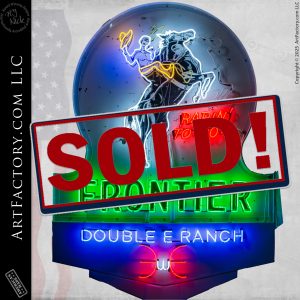 A Western Roadside Icon Reborn Frontier Neon Sign
