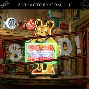 Vintage Bear Service Neon Sign - NS1917